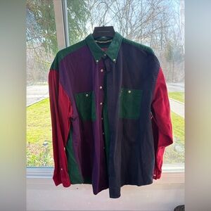 Kenneth Stevens Men’s Size L Color Block Long Sleeve Shirt